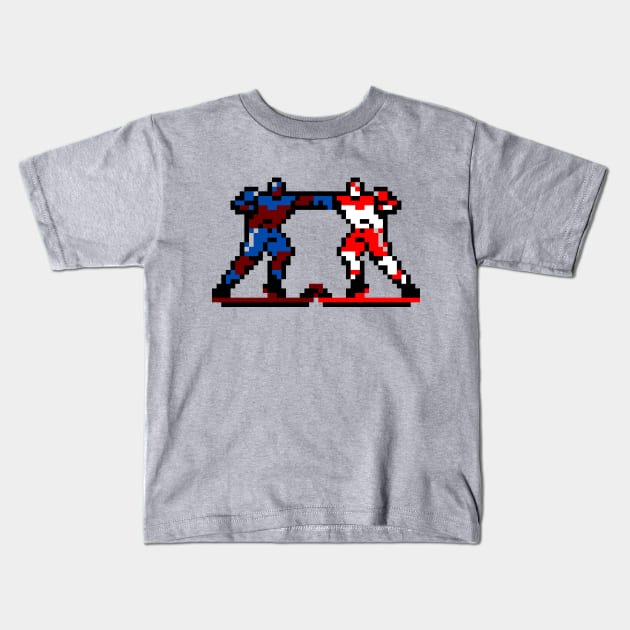 Blades of Steel Colorado vs Detroit Kids T-Shirt by wataah